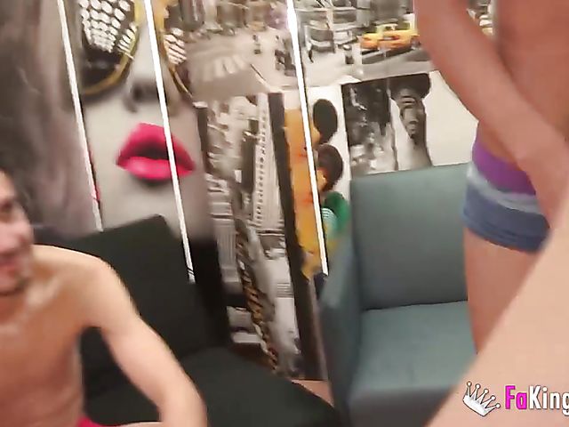 Spanish gangbang with short haired slut Vivi Sevilla