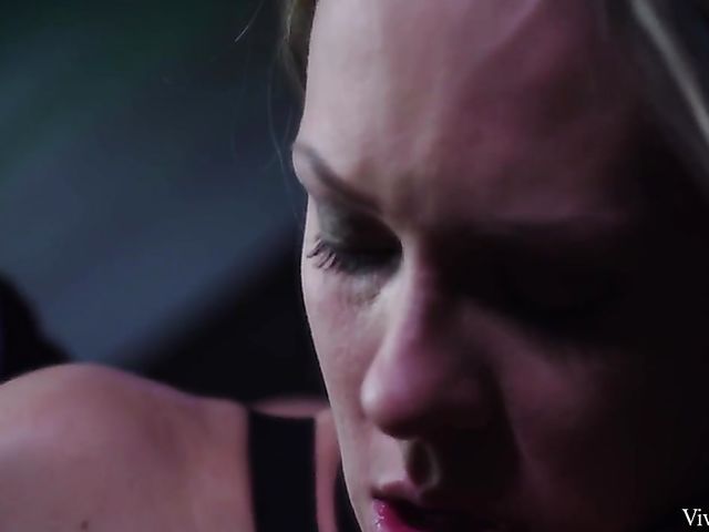 Blue Angel & Vicky Love - Lesbian blindfold game 