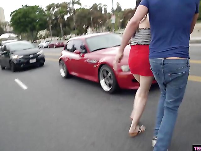 Sexy teen Amina Fara gets slammed in bed