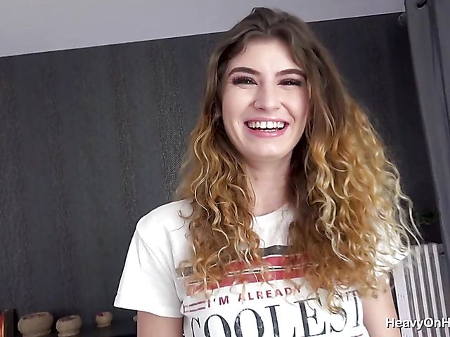 Candice Demellza - Skinny chick and fat guy fuck