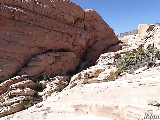 Big titty MILF outdoor fucked in the mountains 