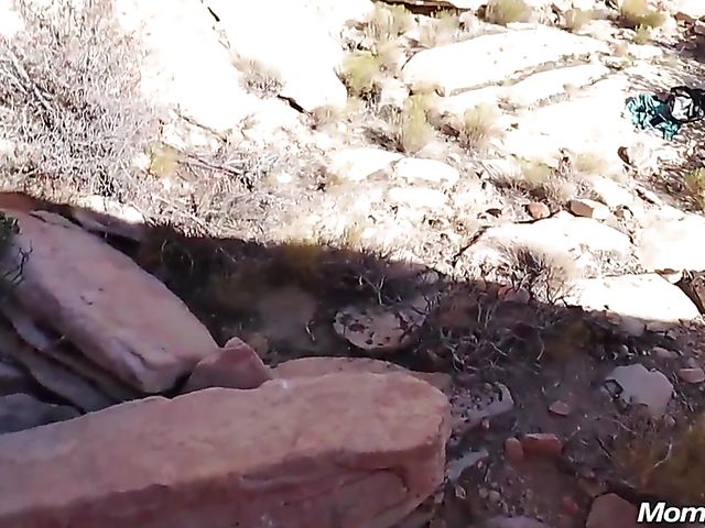 Big titty MILF outdoor fucked in the mountains 