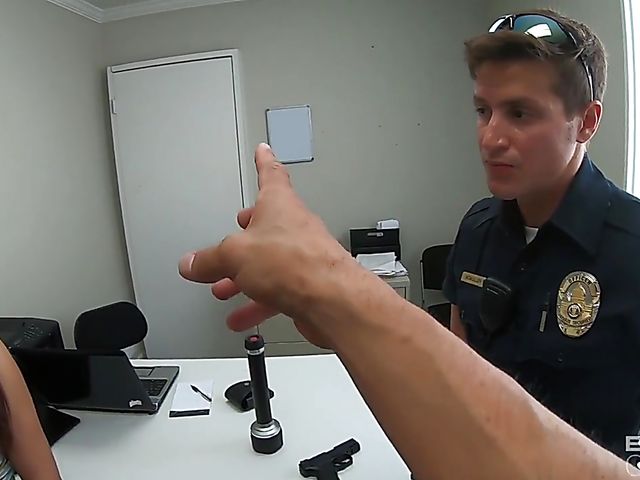 Police officer fucks juicy young latina Gabriela Lopez 