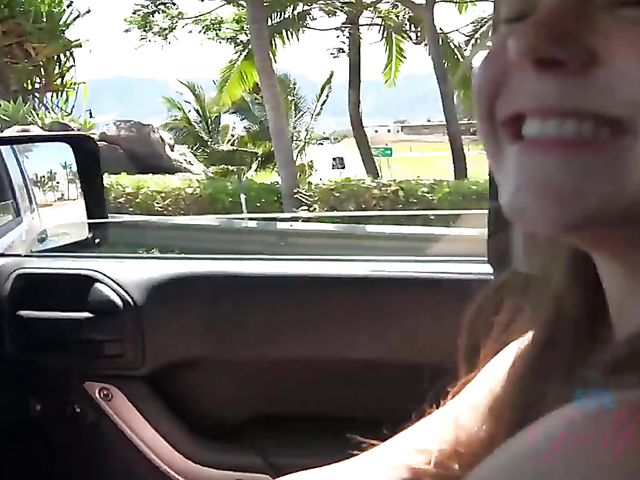 Teen girlfriend Megan Marx gets nude on the beach