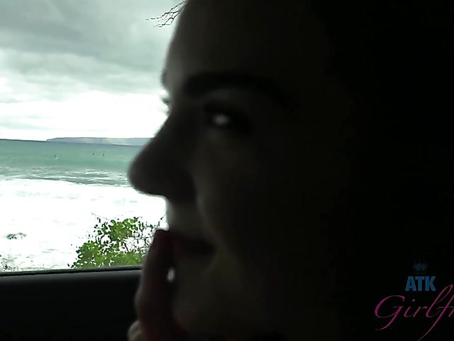 Teen girlfriend Megan Marx gets nude on the beach