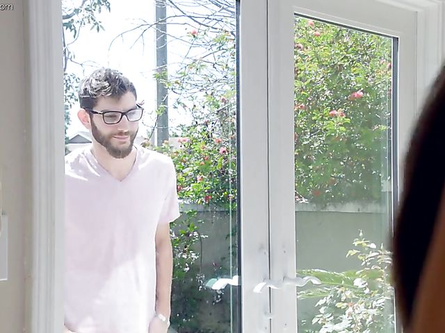 Nerd bangs horny young brunette Eliza Ibarra