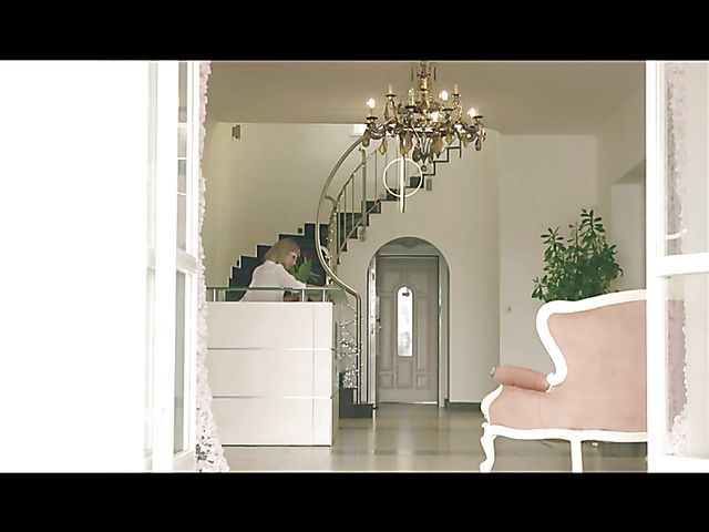 Blonde glasses girl with lovely tits Veronica Leal gets some cock