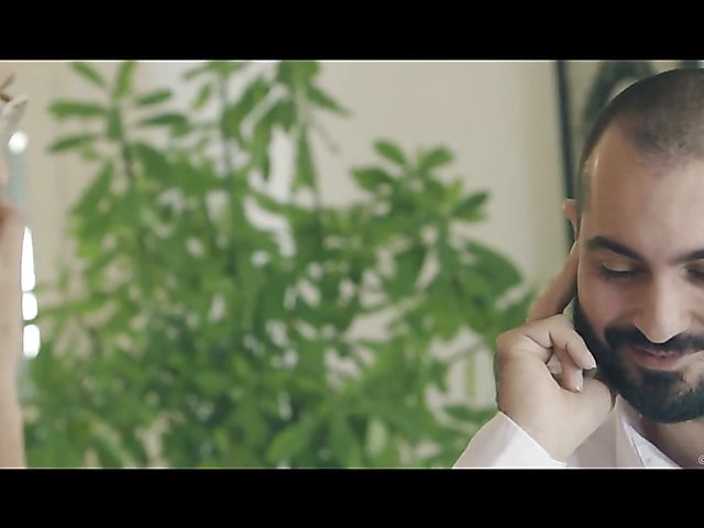 Blonde glasses girl with lovely tits Veronica Leal gets some cock