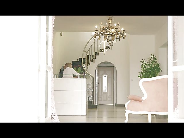 Blonde glasses girl with lovely tits Veronica Leal gets some cock