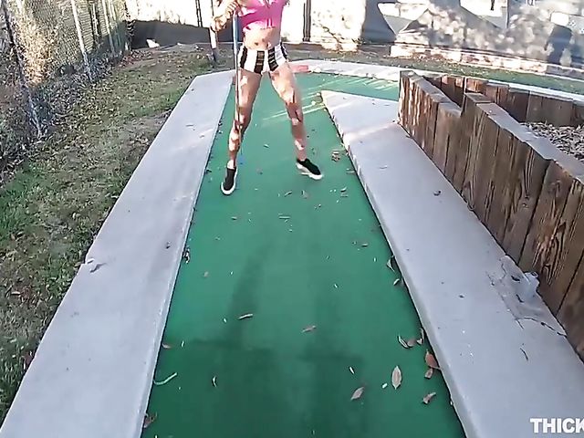 Demi Sutra shakes her ebony ass and gets fucked by a white dude