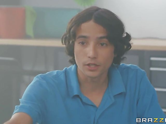 Huge tits granny Sally DAngelo enjoys some young meat in the garage