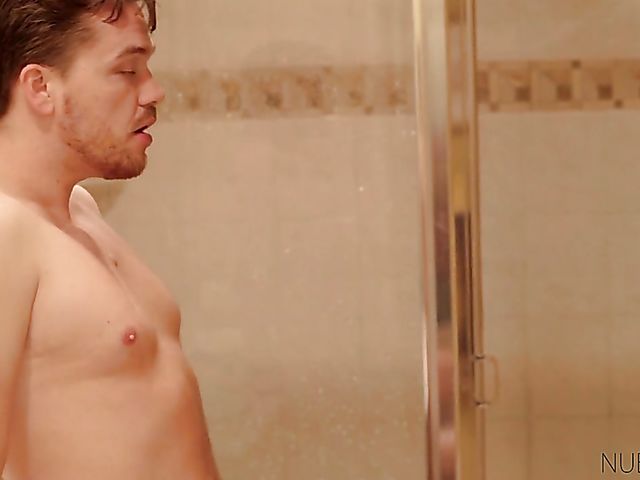 Bathroom blowjob and fuck with young Mackenzie Moss