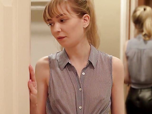 Bathroom blowjob and fuck with young Mackenzie Moss