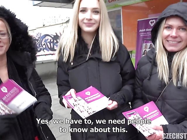 Tall Czech babe gets her pussy poked for money