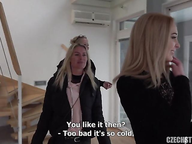 Tall Czech babe gets her pussy poked for money