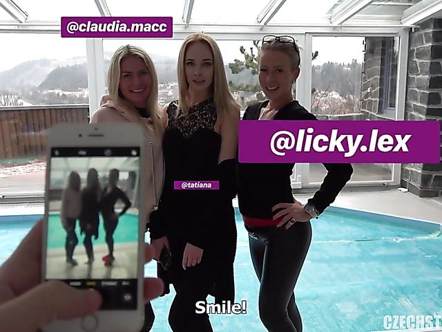 Tall Czech babe gets her pussy poked for money