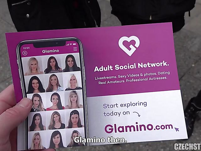 Tall Czech babe gets her pussy poked for money