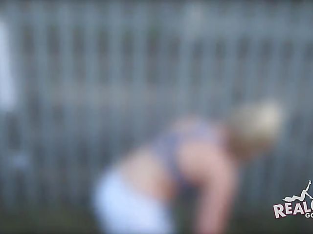 Public nudity in the countryside with British blonde Emma