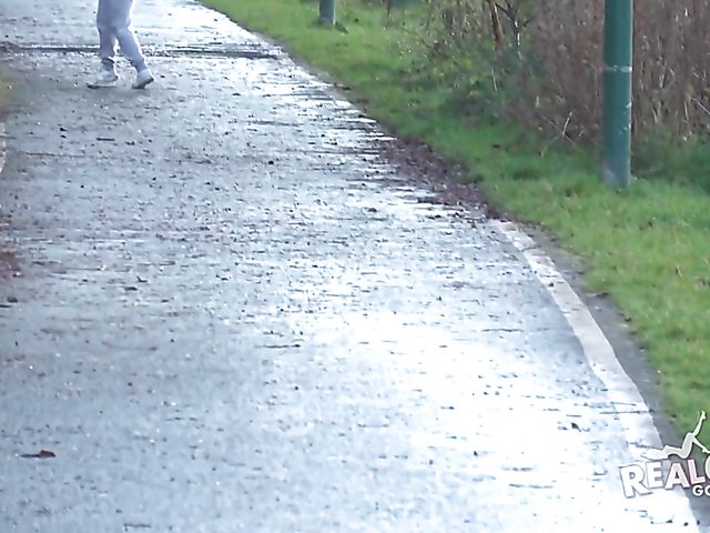 Public nudity in the countryside with British blonde Emma