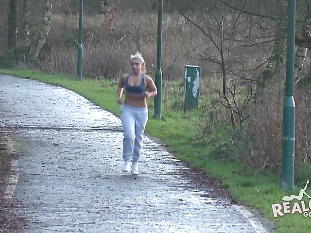 Public nudity in the countryside with British blonde Emma