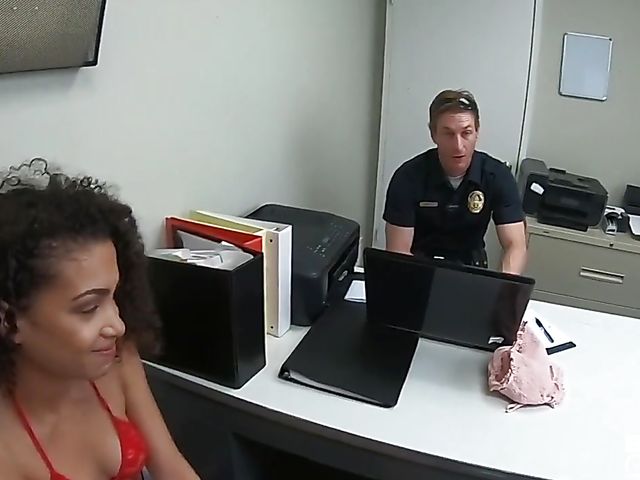 Gia Gelato - Handcuffed blowjob and sex with a policeman