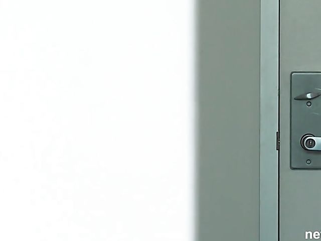 Beautiful teen with pretty tits Winter takes a prick