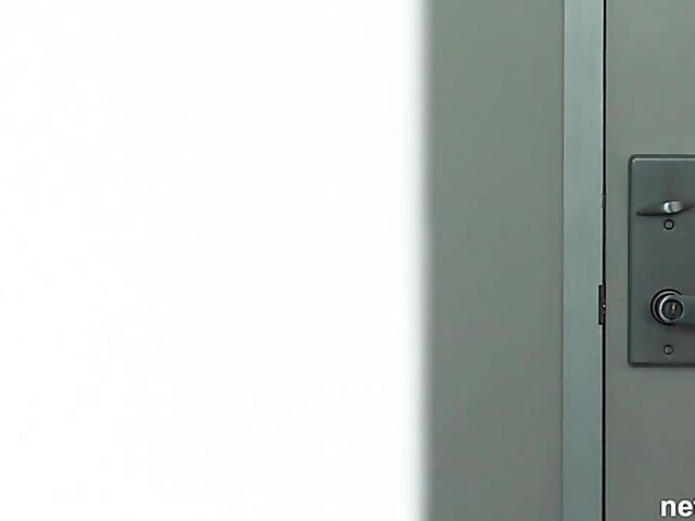 Beautiful teen with pretty tits Winter takes a prick