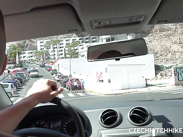 Banging Chloe Lamour's big tits outdoor