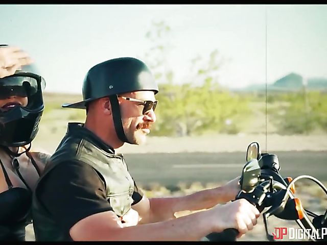 Busty slut Lena Paul fucking with her red boots on