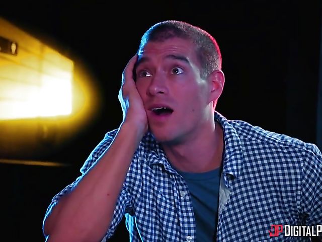 Busty slut Lena Paul fucking with her red boots on