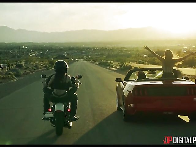 Busty slut Lena Paul fucking with her red boots on