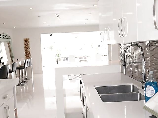 Funny fucking with big breasted MILF brunette Becky Bandini 