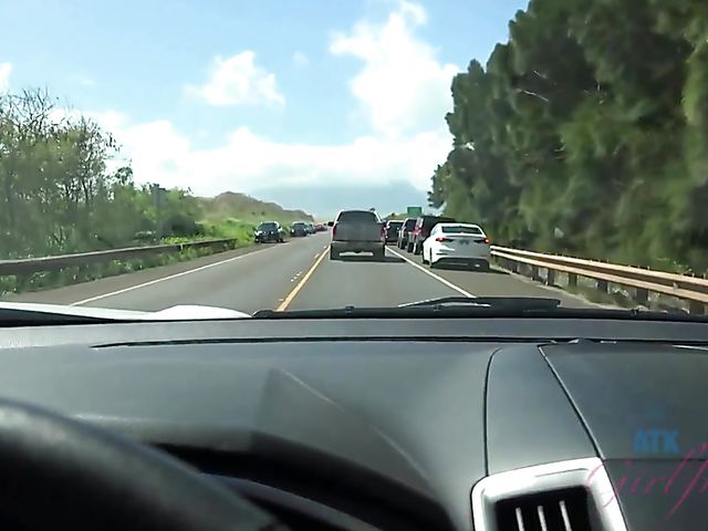 Weekend at the beach with barely legal teen Violet Rain 