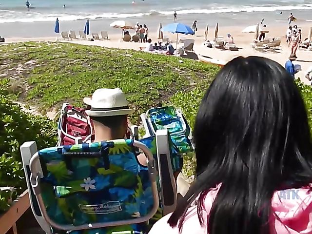 Weekend at the beach with barely legal teen Violet Rain 