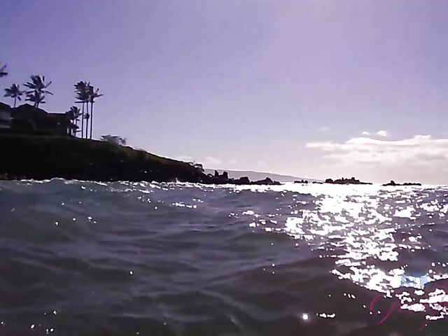 Weekend at the beach with barely legal teen Violet Rain 