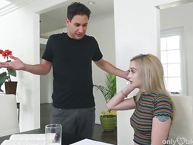 Braces blowjob from bad teen Lexi Lore