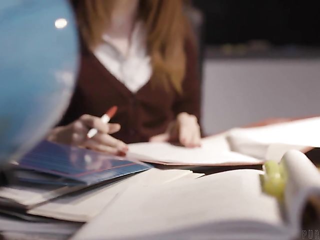 Lesbian teacher Kendra James has a dirty mind