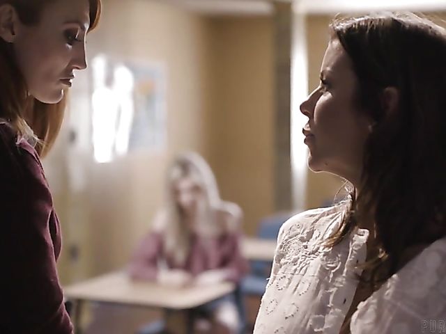 Lesbian teacher Kendra James has a dirty mind