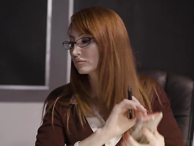 Lesbian teacher Kendra James has a dirty mind