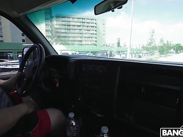 Fuck trip with slim Dana Wolf for cash