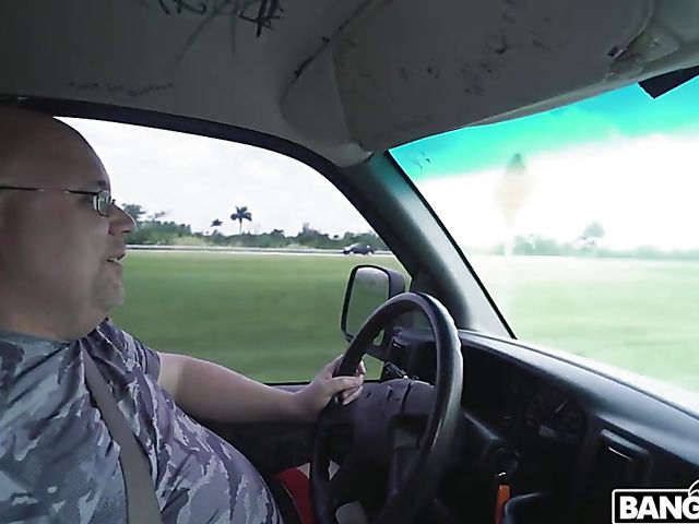 Fuck trip with slim Dana Wolf for cash