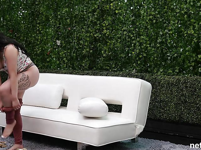 Full figured Briella's first time audition