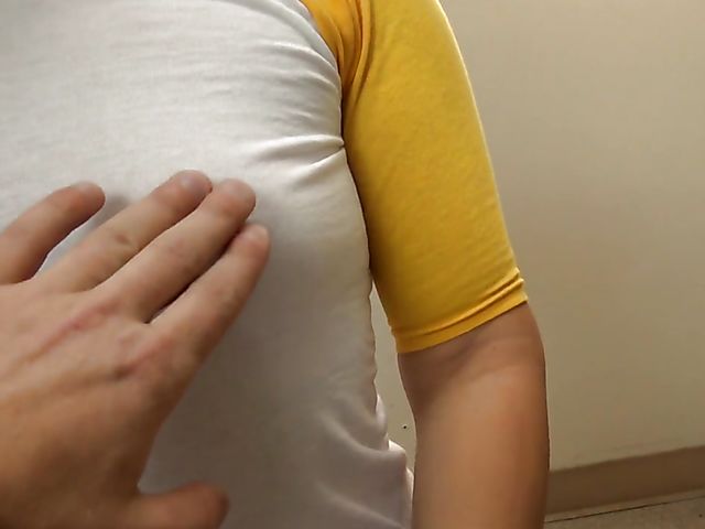 Softball player Shyla gives POV blowjob with her uniform on