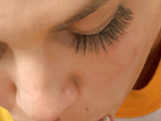 Softball player Shyla gives POV blowjob with her uniform on