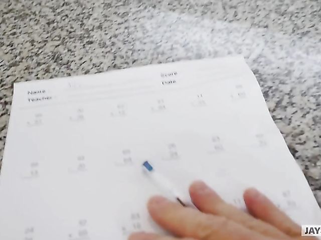 Point-of-view shagging with curly hair teen Allie Addison