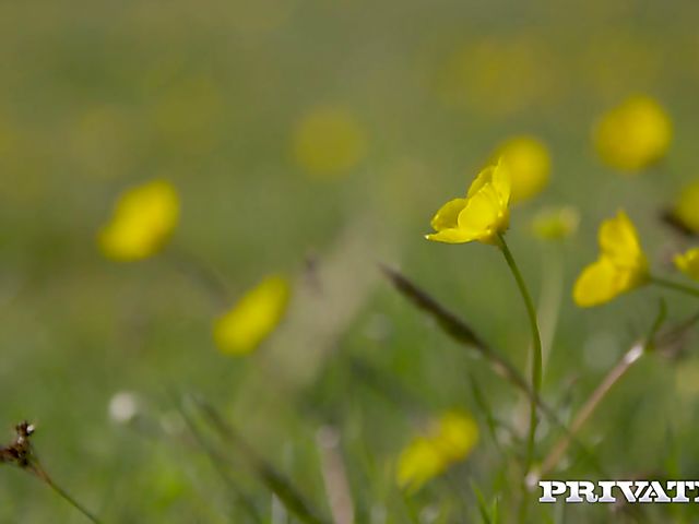 Photographer fucks redhead Ella Hughes outdoors