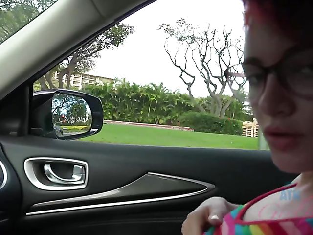 Piss on cock and outdoor anal on a rock with Lola Fae