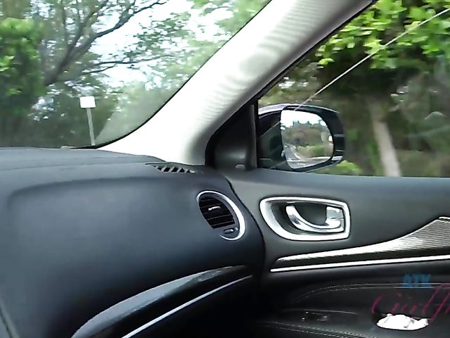 Piss on cock and outdoor anal on a rock with Lola Fae