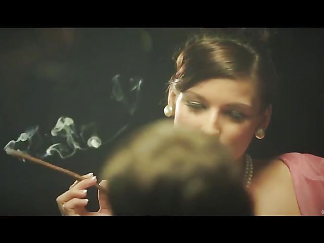 Retro lingerie tease and old school fuck with Victoria Daniels