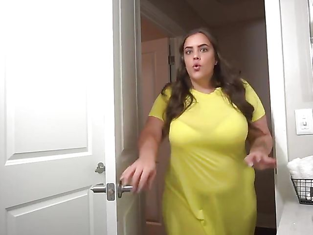 Huge tit BBW striptease and fingering